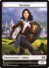 Beast // Soldier Double-Sided Token [Double Masters Tokens] | Gear Gaming Fayetteville