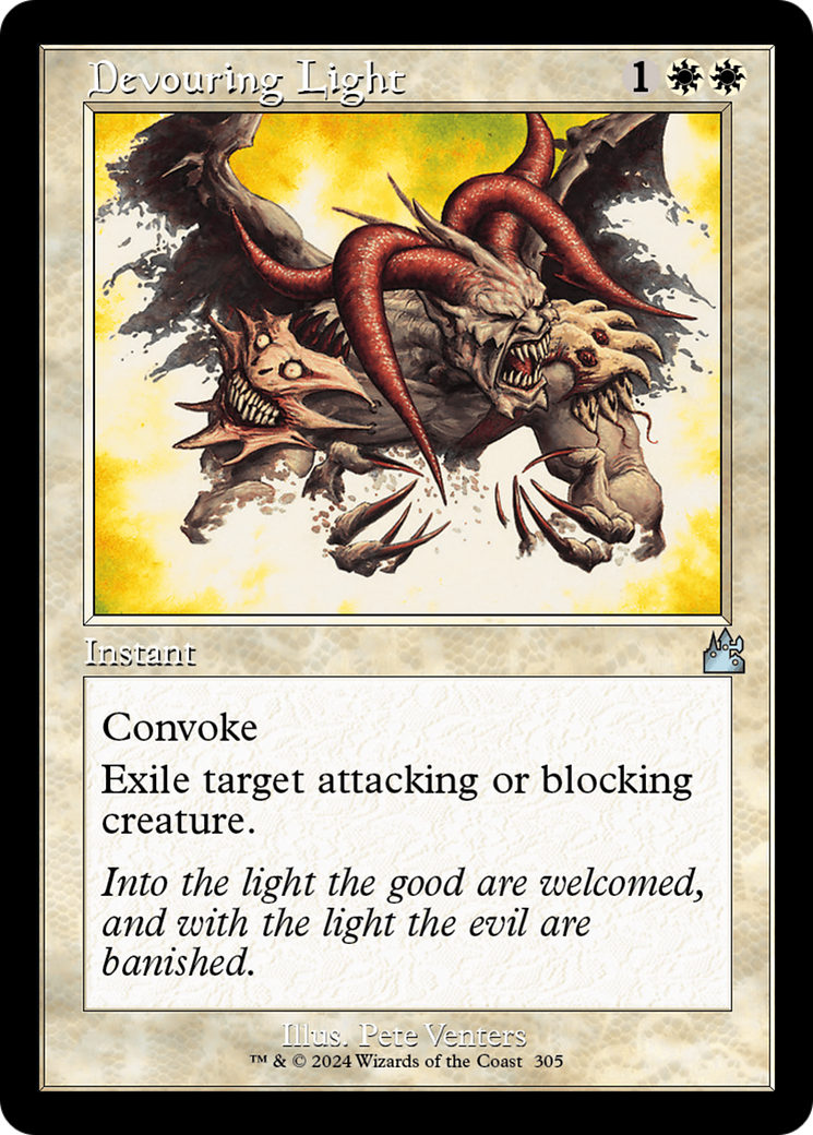 Devouring Light (Retro Frame) [Ravnica Remastered] | Gear Gaming Fayetteville