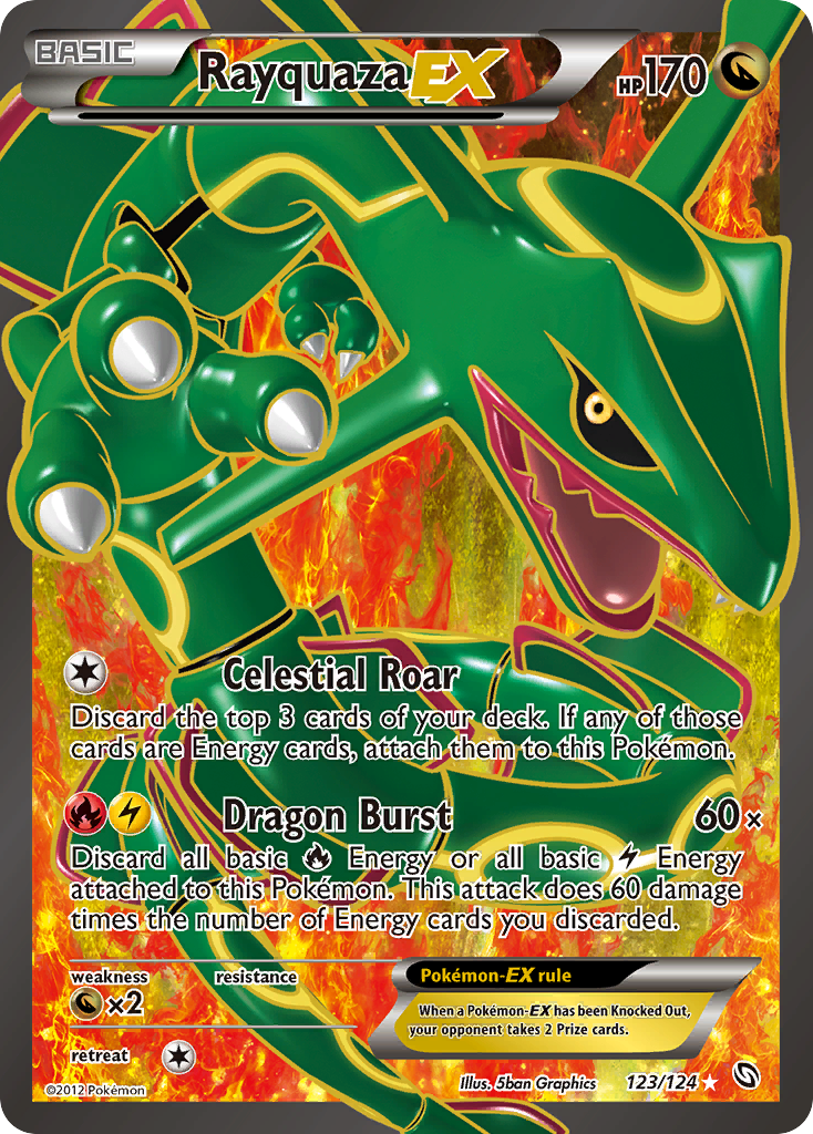 Rayquaza EX (123/124) [Black & White: Dragons Exalted] | Gear Gaming Fayetteville