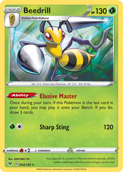 Beedrill (003/185) [Sword & Shield: Vivid Voltage] | Gear Gaming Fayetteville