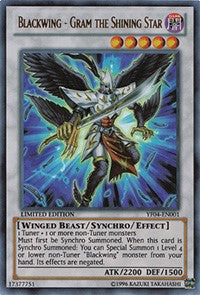 Blackwing - Gram the Shining Star [Yu-Gi-Oh! 5D's Manga Promotional Cards] [YF04-EN001] | Gear Gaming Fayetteville