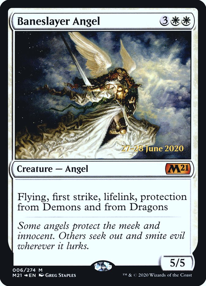 Baneslayer Angel [Core Set 2021 Prerelease Promos] | Gear Gaming Fayetteville