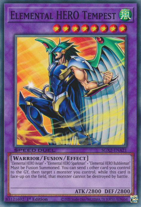 Elemental HERO Tempest [SGX2-ENA21] Common | Gear Gaming Fayetteville
