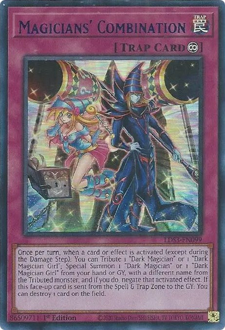 Magicians' Combination (Blue) [LDS3-EN099] Ultra Rare | Gear Gaming Fayetteville