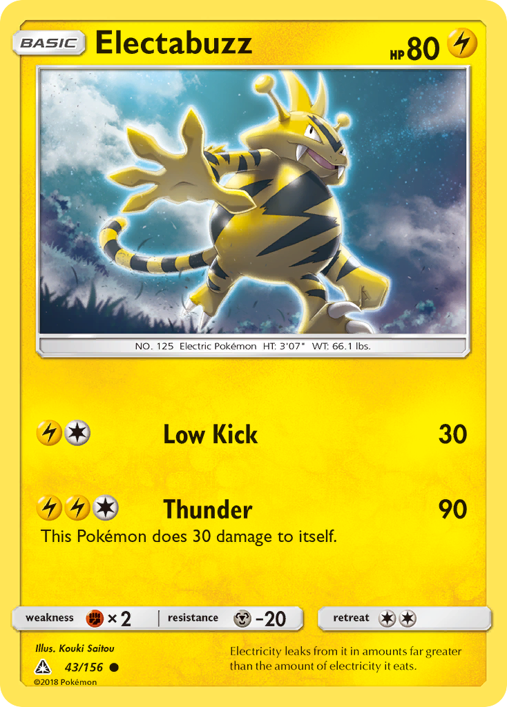 Electabuzz (43/156) [Sun & Moon: Ultra Prism] | Gear Gaming Fayetteville