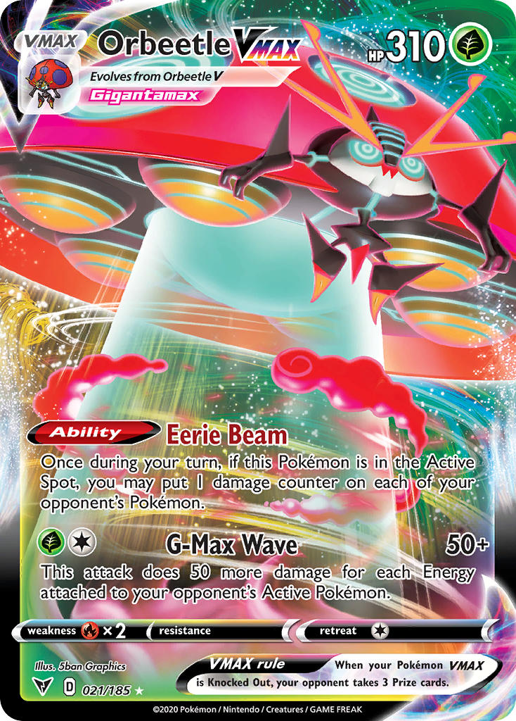 Orbeetle VMAX (021/185) [Sword & Shield: Vivid Voltage] | Gear Gaming Fayetteville