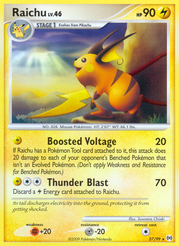 Raichu (27/99) [Platinum: Arceus] | Gear Gaming Fayetteville