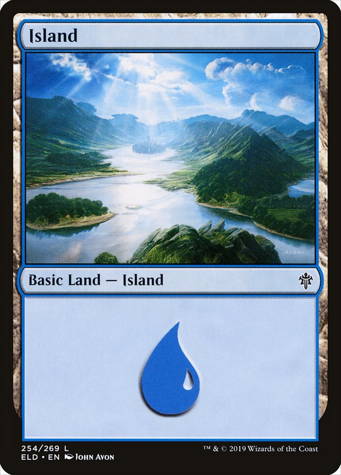 Island (254) [Throne of Eldraine] | Gear Gaming Fayetteville