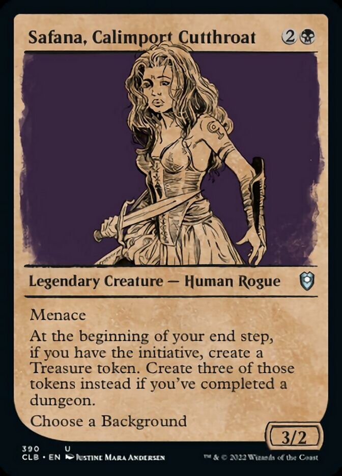 Safana, Calimport Cutthroat (Showcase) [Commander Legends: Battle for Baldur's Gate] | Gear Gaming Fayetteville
