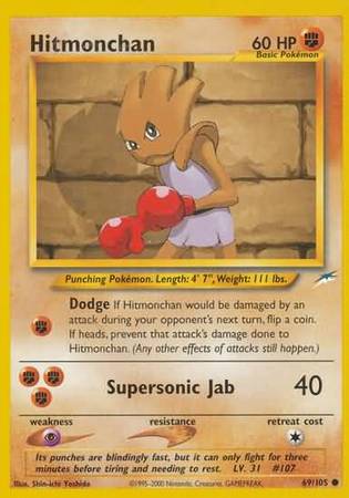 Hitmonchan (69/105) [Neo Destiny Unlimited] | Gear Gaming Fayetteville