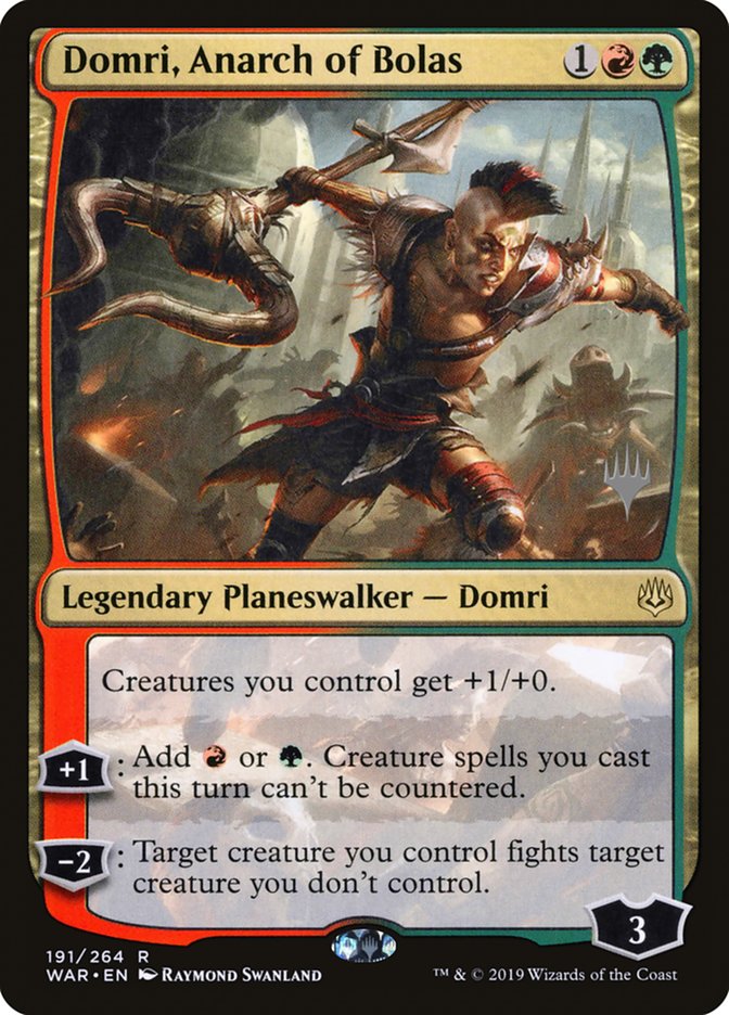 Domri, Anarch of Bolas (Promo Pack) [War of the Spark Promos] | Gear Gaming Fayetteville