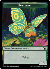 Butterfly // City's Blessing Double-Sided Token [March of the Machine Commander Tokens] | Gear Gaming Fayetteville