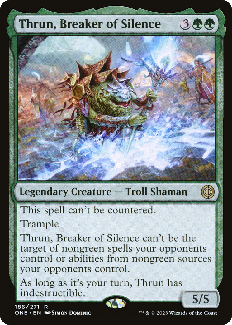 Thrun, Breaker of Silence [Phyrexia: All Will Be One Prerelease Promos] | Gear Gaming Fayetteville