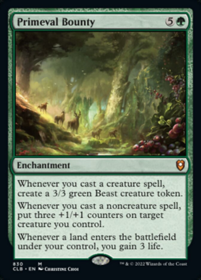 Primeval Bounty [Commander Legends: Battle for Baldur's Gate] | Gear Gaming Fayetteville