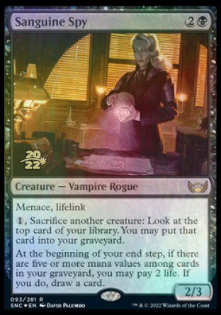 Sanguine Spy [Streets of New Capenna Prerelease Promos] | Gear Gaming Fayetteville