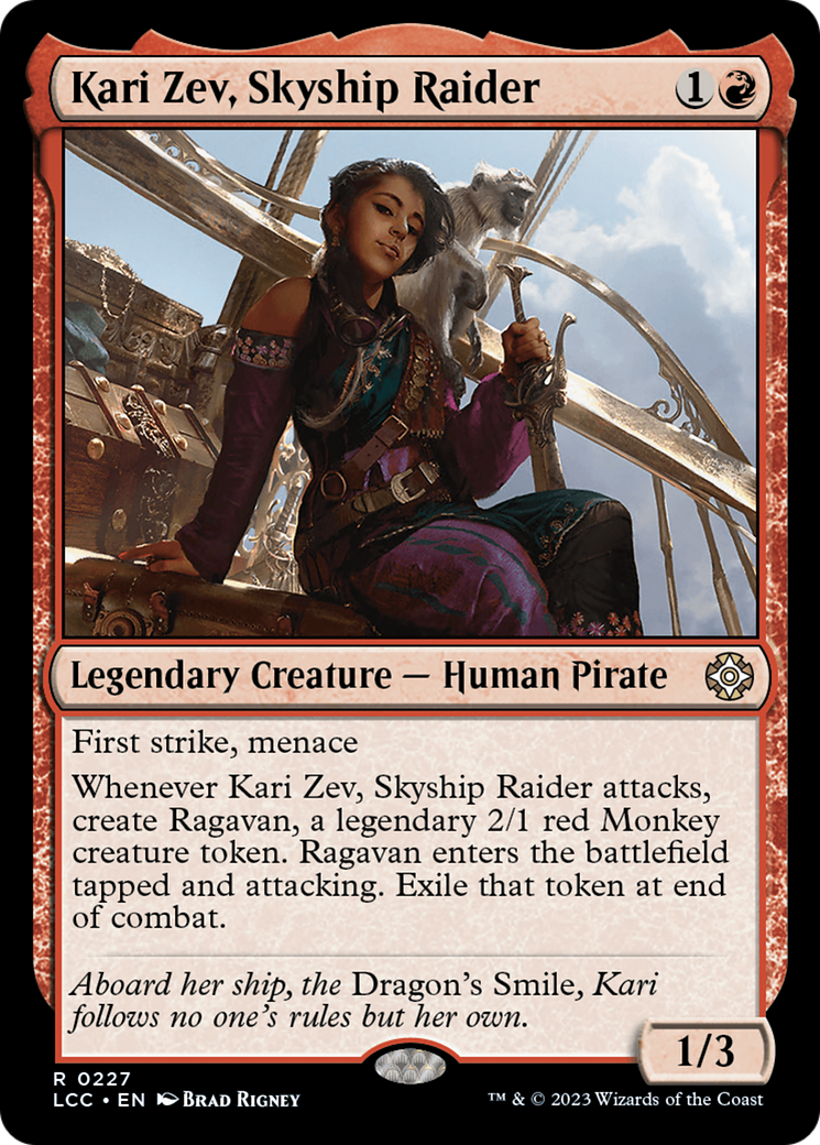 Kari Zev, Skyship Raider [The Lost Caverns of Ixalan Commander] | Gear Gaming Fayetteville