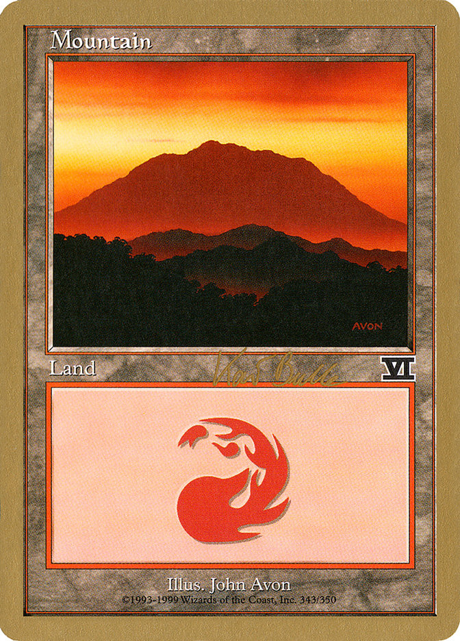 Mountain (kb343) (Kai Budde) [World Championship Decks 1999] | Gear Gaming Fayetteville