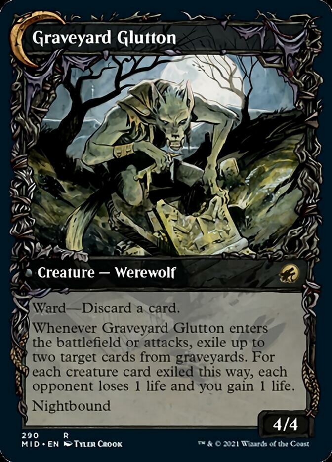 Graveyard Trespasser // Graveyard Glutton (Showcase Equinox) [Innistrad: Midnight Hunt] | Gear Gaming Fayetteville