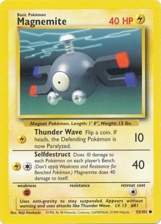 Magnemite (53/102) [Base Set Unlimited] | Gear Gaming Fayetteville
