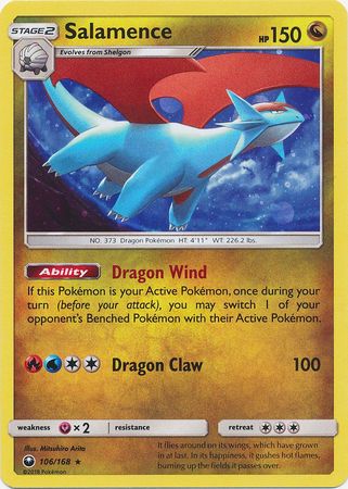 Salamence (106/168) (Cosmos Holo) [Sun & Moon: Celestial Storm] | Gear Gaming Fayetteville