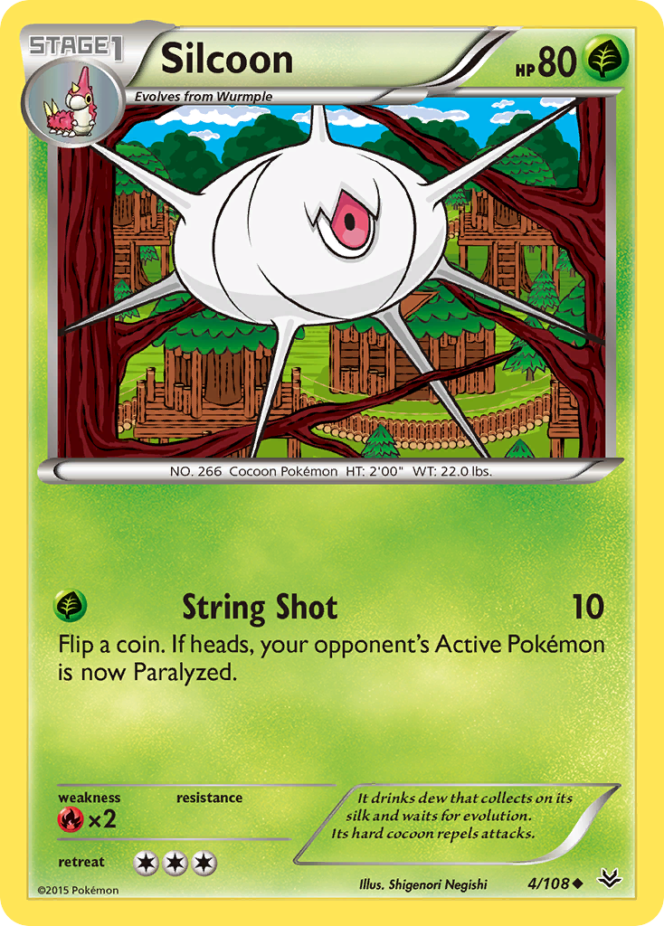 Silcoon (4/108) [XY: Roaring Skies] | Gear Gaming Fayetteville