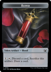 Blood // Shapeshifter Double-Sided Token [March of the Machine Commander Tokens] | Gear Gaming Fayetteville