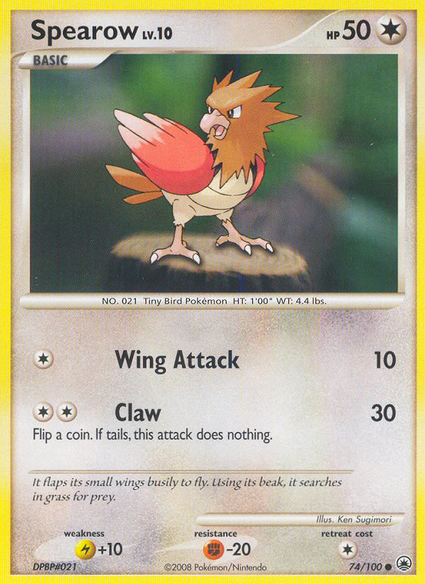 Spearow (74/100) [Diamond & Pearl: Majestic Dawn] | Gear Gaming Fayetteville