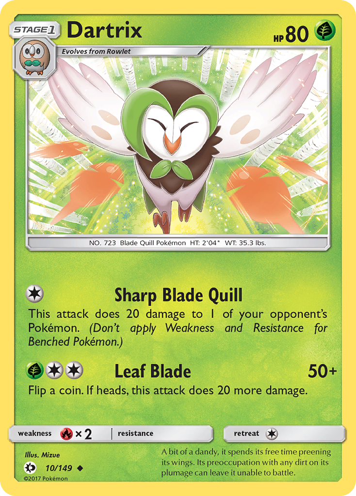 Dartrix (10/149) [Sun & Moon: Base Set] | Gear Gaming Fayetteville