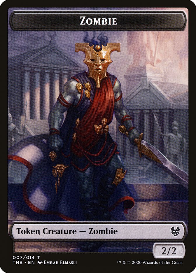 Human Soldier // Zombie Double-Sided Token [Theros Beyond Death Tokens] | Gear Gaming Fayetteville