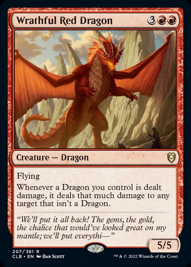 Wrathful Red Dragon [Commander Legends: Battle for Baldur's Gate] | Gear Gaming Fayetteville