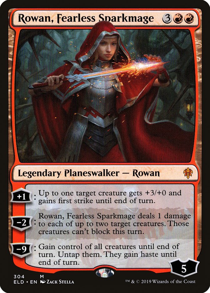 Rowan, Fearless Sparkmage [Throne of Eldraine] | Gear Gaming Fayetteville