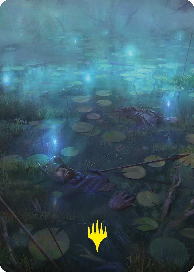 The Dead Marshes Art Card (Gold-Stamped Signature) [The Lord of the Rings: Tales of Middle-earth Art Series] | Gear Gaming Fayetteville