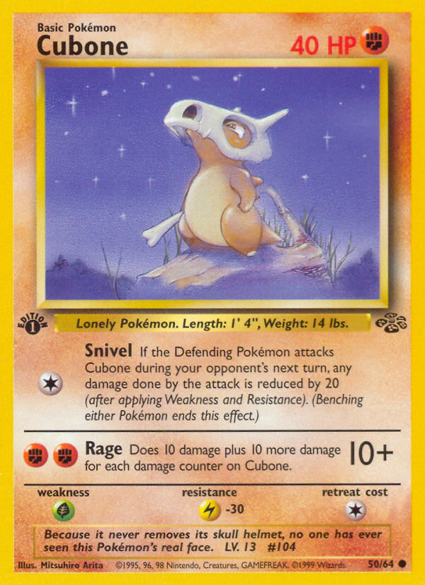 Cubone (50/64) [Jungle 1st Edition] | Gear Gaming Fayetteville