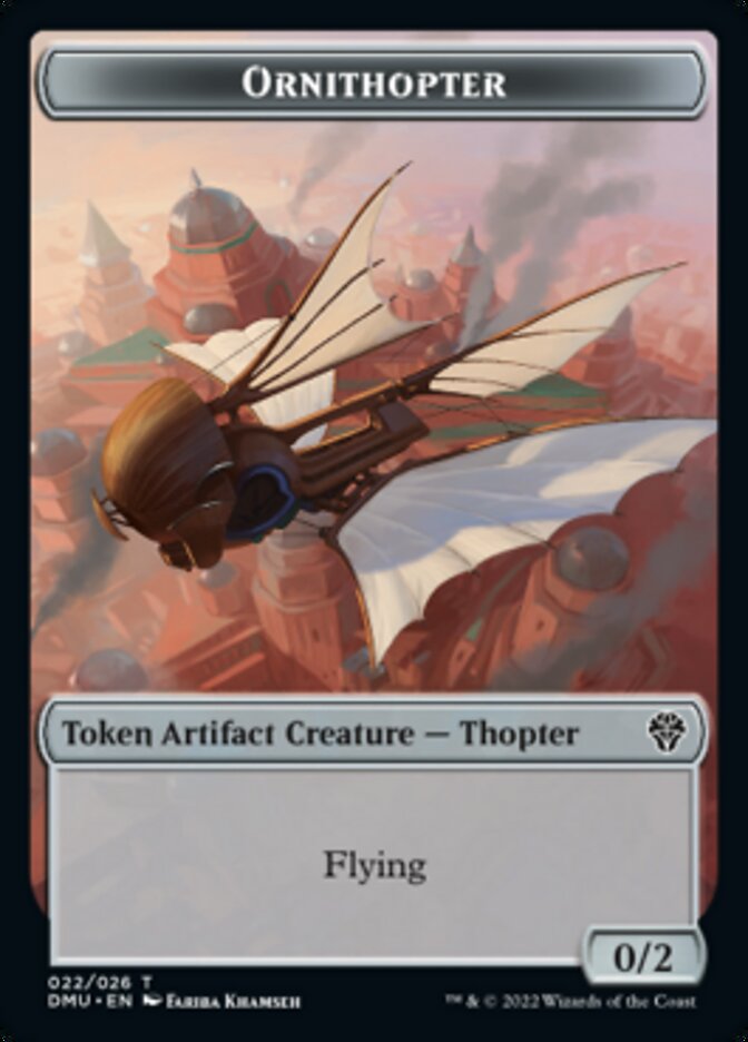 Soldier // Ornithopter Double-Sided Token [Dominaria United Tokens] | Gear Gaming Fayetteville