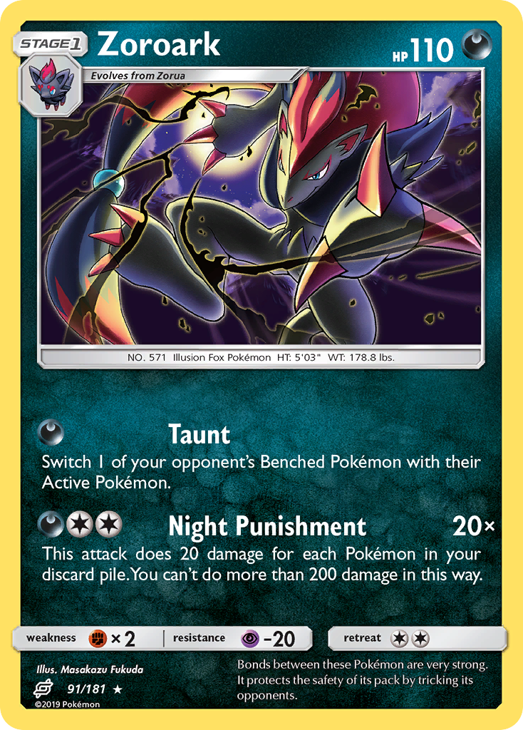 Zoroark (91/181) [Sun & Moon: Team Up] | Gear Gaming Fayetteville