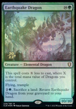 Earthquake Dragon [Commander Legends: Battle for Baldur's Gate Prerelease Promos] | Gear Gaming Fayetteville