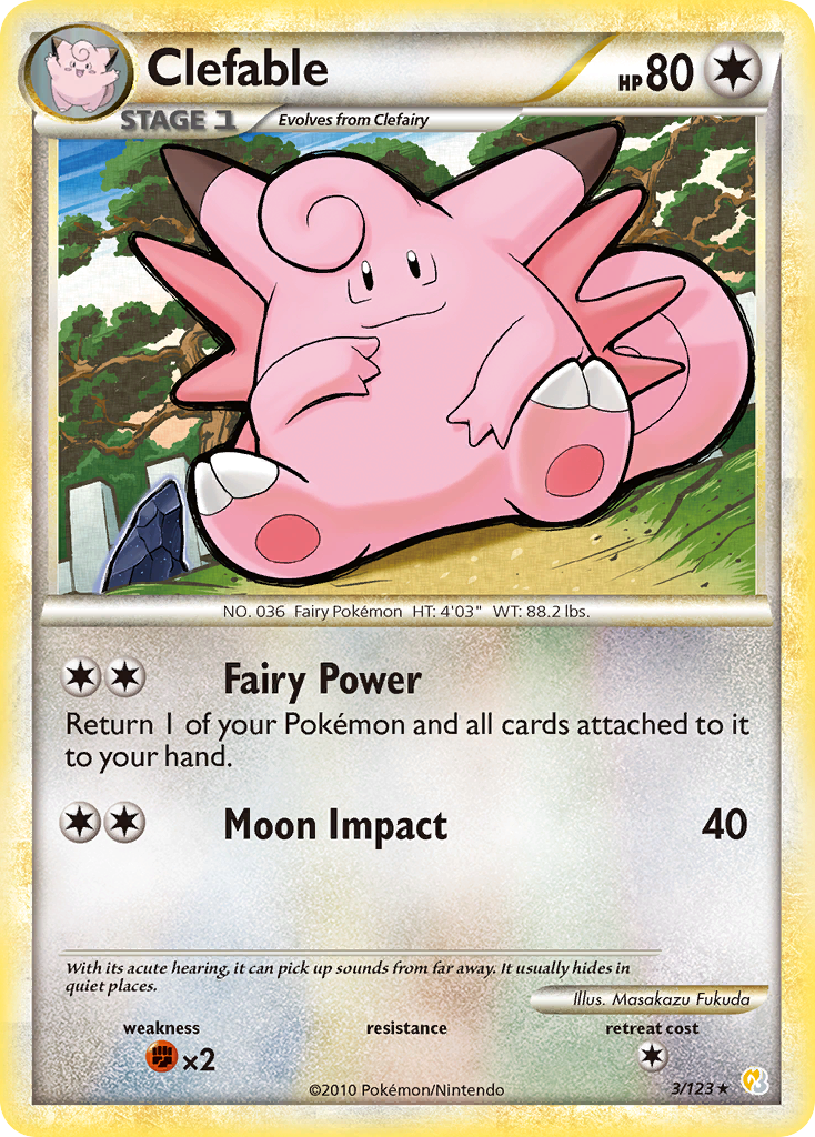 Clefable (3/123) [HeartGold & SoulSilver: Base Set] | Gear Gaming Fayetteville