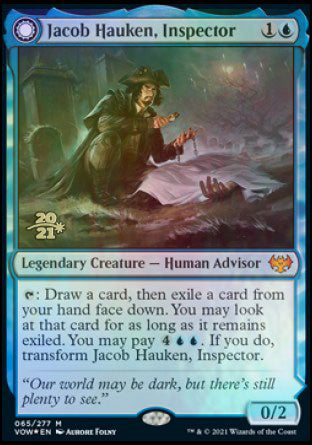 Jacob Hauken, Inspector // Hauken's Insight [Innistrad: Crimson Vow Prerelease Promos] | Gear Gaming Fayetteville