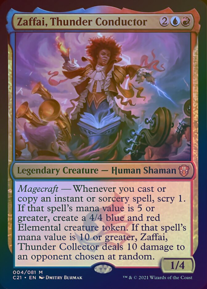 Zaffai, Thunder Conductor (Display Commander) [Commander 2021] | Gear Gaming Fayetteville