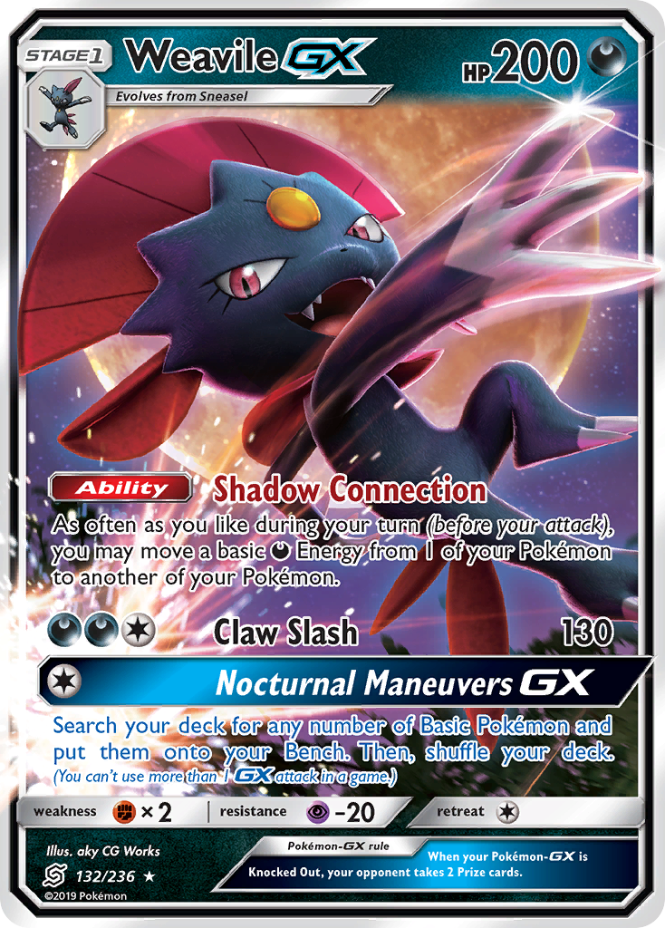 Weavile GX (132/236) [Sun & Moon: Unified Minds] | Gear Gaming Fayetteville