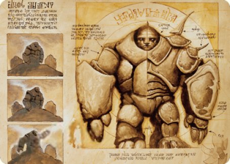 Precursor Golem Art Card [The Brothers' War Art Series] | Gear Gaming Fayetteville