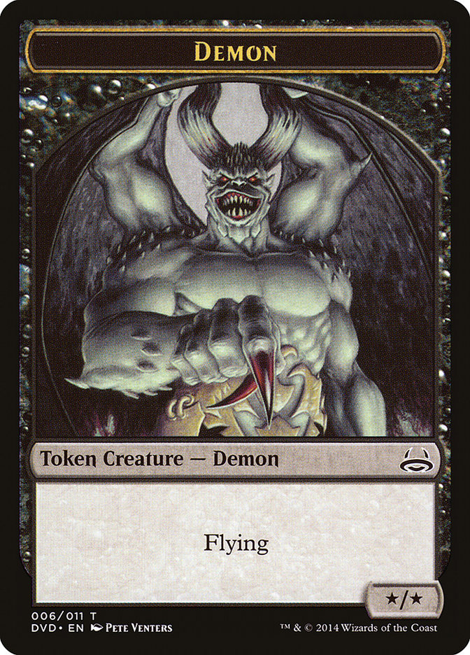 Demon Token (Divine vs. Demonic) [Duel Decks Anthology Tokens] | Gear Gaming Fayetteville