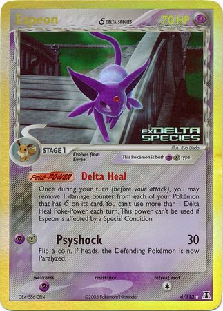 Espeon (4/113) (Delta Species) (Stamped) [EX: Delta Species] | Gear Gaming Fayetteville