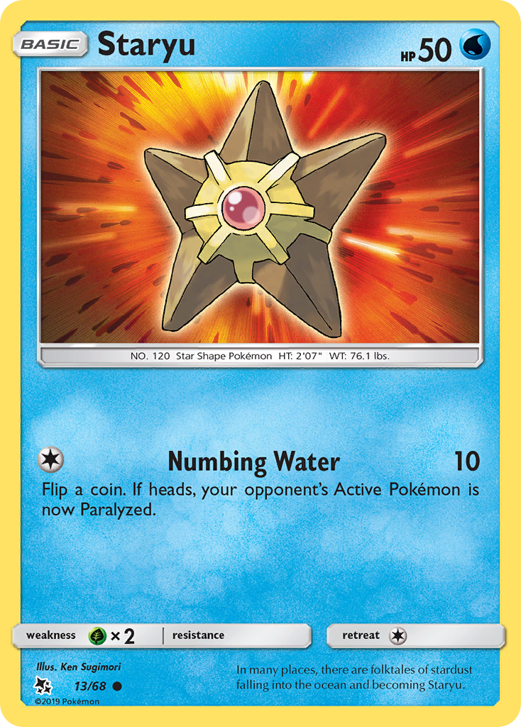 Staryu (13/68) [Sun & Moon: Hidden Fates] | Gear Gaming Fayetteville