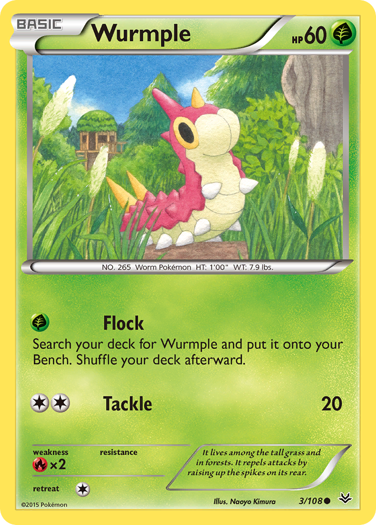 Wurmple (3/108) [XY: Roaring Skies] | Gear Gaming Fayetteville