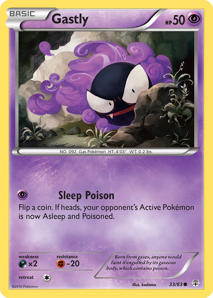 Gastly (33/83) [XY: Generations] | Gear Gaming Fayetteville