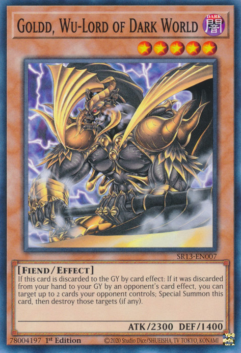 Goldd, Wu-Lord of Dark World [SR13-EN007] Common | Gear Gaming Fayetteville