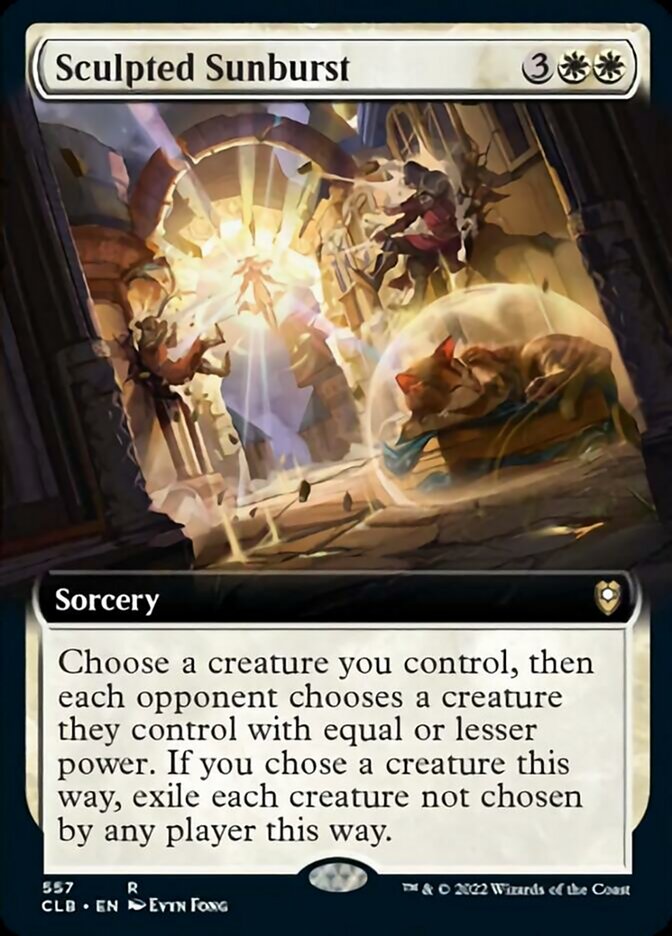 Sculpted Sunburst (Extended Art) [Commander Legends: Battle for Baldur's Gate] | Gear Gaming Fayetteville