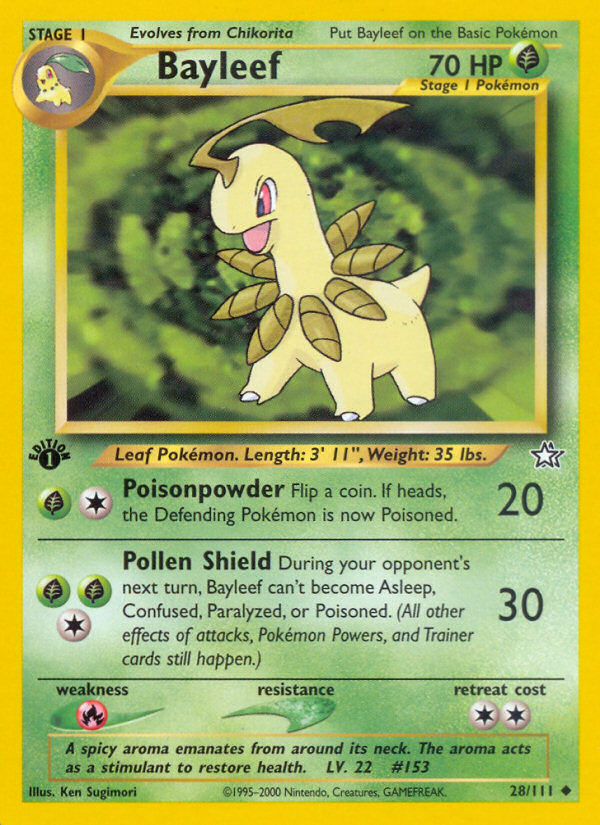 Bayleef (28/111) [Neo Genesis 1st Edition] | Gear Gaming Fayetteville