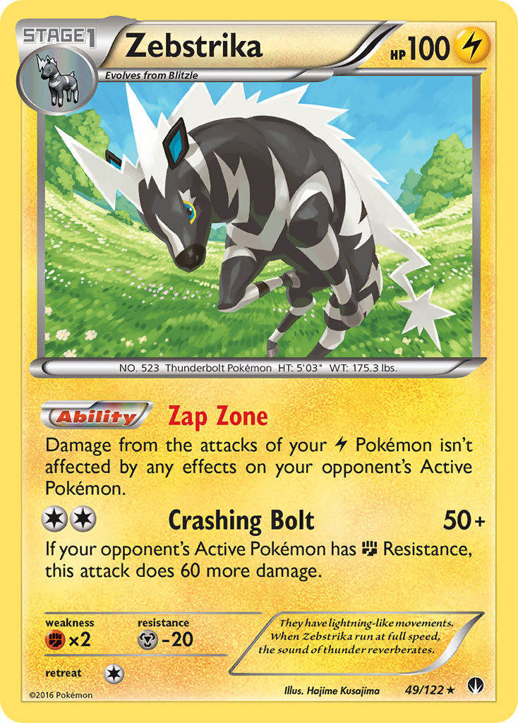 Zebstrika (49/122) [XY: BREAKpoint] | Gear Gaming Fayetteville